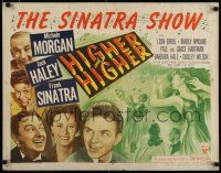 7j572 HIGHER & HIGHER style B 1/2sh '43 super young Frank Sinatra, Michele Morgan, Jack Haley