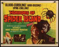 7j576 HORRORS OF SPIDER ISLAND 1/2sh '65 one bite and it turned him into a most hideous monster!