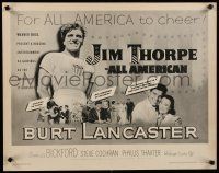 7j590 JIM THORPE ALL AMERICAN 1/2sh R57 Burt Lancaster as greatest athlete of all time!