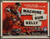 7j614 MACHINE GUN KELLY 1/2sh '58 without his gun Charles Bronson was naked yellow, cool art!