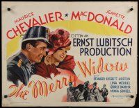 7j636 MERRY WIDOW 1/2sh R62 Maurice Chevalier, Jeanette MacDonald, Ernst Lubitsch!