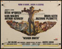7j656 NEVADA SMITH 1/2sh '66 Steve McQueen will soon be a legend, great montage artwork!