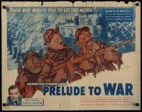 7j689 PRELUDE TO WAR style B 1/2sh '43 Frank Capra, great Szyk World War II art of axis leaders!