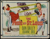 7j691 PRIDE OF ST. LOUIS 1/2sh '52 Dan Dailey as Cardinals baseball pitcher Dizzy Dean!