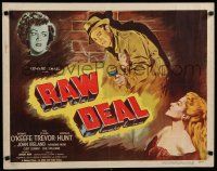 7j704 RAW DEAL 1/2sh '48 Anthony Mann, Dennis O'Keefe with gun & sexy bad girl Claire Trevor!