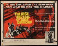7j716 RISE & FALL OF LEGS DIAMOND 1/2sh '60 gangster Ray Danton, directed by Budd Boetticher!