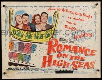 7j720 ROMANCE ON THE HIGH SEAS 1/2sh '48 1st Doris Day, Jack Carson, Don DeFore, Janis Paige