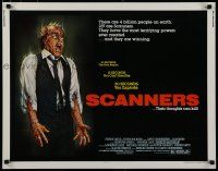 7j735 SCANNERS 1/2sh '81 David Cronenberg, in 20 seconds your head explodes, sci-fi art by Joann!
