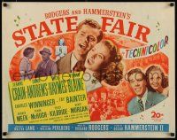 7j768 STATE FAIR 1/2sh '45 Jeanne Crain & Dana Andrews in Rogers & Hammerstein musical!