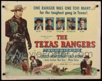 7j791 TEXAS RANGERS 1/2sh '51 full-length art of cowboy lawman George Montgomery!