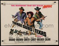 7j803 THREE GUNS FOR TEXAS 1/2sh '68 Neville Brand, Peter Brown, William Smith & Martin Milner!