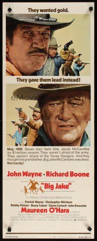 7j045 BIG JAKE insert '71 Richard Boone wanted gold but John Wayne gave him lead instead!