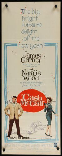 7j063 CASH MCCALL insert '60 James Garner, Natalie Wood, big bright romantic delight!