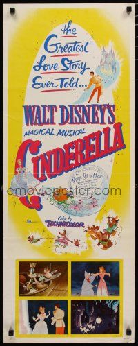 7j071 CINDERELLA insert R57 Walt Disney classic romantic musical fantasy cartoon!