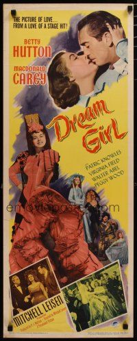 7j100 DREAM GIRL insert '48 Betty Hutton did what every girl wants to do, and doesn't dare!