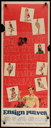 7j108 ENSIGN PULVER insert '64 artwork of Robert Walker & sexy pin-up girls, Mister Roberts!