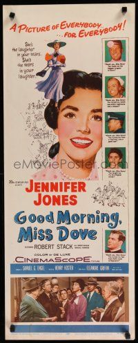 7j146 GOOD MORNING MISS DOVE insert '55 artwork of smiling teacher Jennifer Jones & her students!