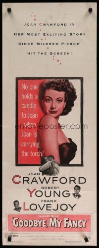 7j147 GOODBYE MY FANCY insert '51 no one holds a candle to Joan Crawford & Robert Young!