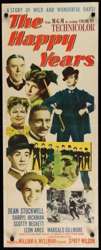 7j162 HAPPY YEARS insert '50 Dean Stockwell, Darryl Hickman, directed by William Wellman!