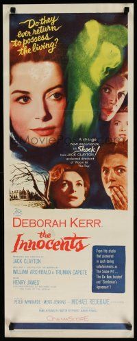 7j200 INNOCENTS insert '62 Deborah Kerr is outstanding, Henry James' English classic horror story!