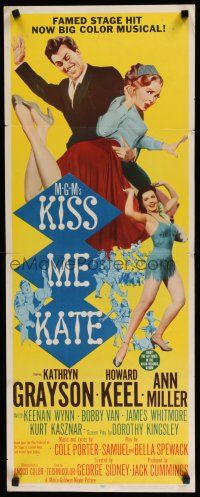 7j242 KISS ME KATE insert '53 Howard Keel spanking Kathryn Grayson, sexy Ann Miller!