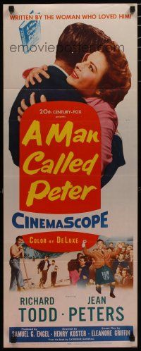 7j277 MAN CALLED PETER insert '55 Richard Todd & Jean Peters make your heart sing with joy!