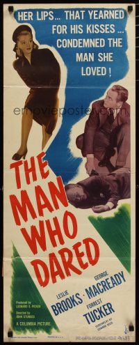 7j283 MAN WHO DARED insert '46 directed by John Sturges, pretty Leslie Brooks!