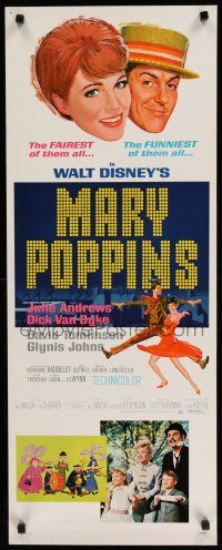 7j289 MARY POPPINS insert R80 Julie Andrews & Dick Van Dyke in Walt Disney's musical classic!