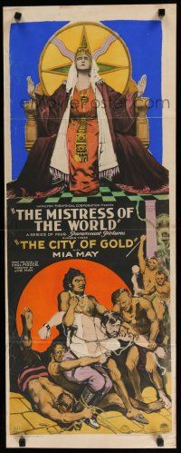 7j299 MISTRESS OF THE WORLD: THE CITY OF GOLD insert '22 1st German epic, made in 8 parts!