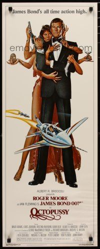 7j311 OCTOPUSSY insert '83 art of sexy Maud Adams & Roger Moore as James Bond by Daniel Goozee!