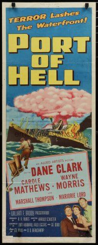 7j333 PORT OF HELL insert '54 art of sinking ships with exploding atom bombs!