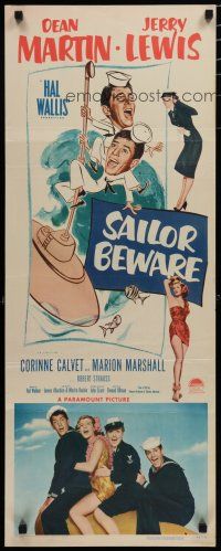 7j360 SAILOR BEWARE insert '52 Dean Martin & Jerry Lewis, sexy Corinne Calvet!