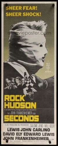 7j364 SECONDS insert '66 Rock Hudson, John Frankenheimer, sheer fear, sheer shock!