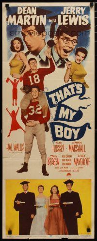 7j408 THAT'S MY BOY insert '51 wacky college students Dean Martin & Jerry Lewis!