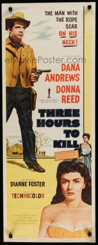 7j411 THREE HOURS TO KILL insert '54 Dana Andrews is the man with the rope scar on his neck!