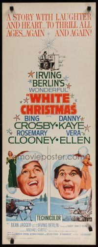 7j427 WHITE CHRISTMAS insert R61 Bing Crosby, Danny Kaye, Clooney, Vera-Ellen, musical classic!