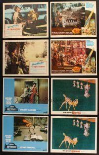 7m037 LOT OF 78 LOBBY CARDS '50s-70s incomplete sets from a variety of different movies!