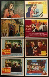 7m048 LOT OF 23 LOBBY CARDS '50s-70s Bedazzled, Great Race, Return of the Fly & more!