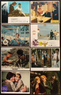 7m051 LOT OF 15 LOBBY CARDS '60s-70s great scenes from a variety of different movies!