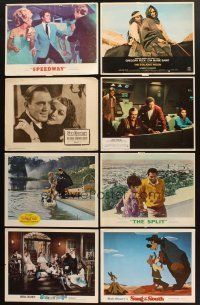 7m052 LOT OF 13 LOBBY CARDS '50s-80s Speedway, San Quentin, Silent Running, Star Trek III & more!