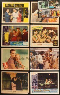 7m053 LOT OF 12 LOBBY CARDS '40s-70s great scenes from a variety of different movies!