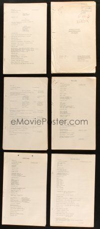 7m077 LOT OF 8 CONTINUITY MOVIE SCRIPTS '30s-40s Golden Gloves, Wells Fargo & more!