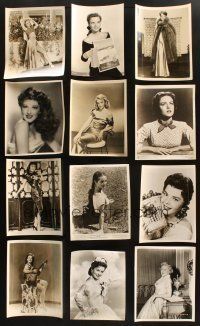 7m156 LOT OF 16 8x10 PORTRAIT STILLS OF FEMALE STARS '40s-50s pretty actresses c/u & full-length!
