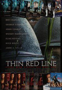 7m307 LOT OF 16 UNFOLDED ONE-SHEETS '80s-90s Thin Red Line, Who's Harry Crumb, Flatliners & more!
