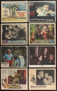 7m030 LOT OF 100 LOBBY CARDS '42 - '82 Friday the 13th, Addams Family, Dementia 13 & more!