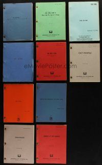 7m075 LOT OF 10 MOVIE SCRIPTS '70s-80s Cat People, Smokey is the Bandit, Sting II & more!