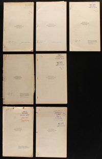 7m079 LOT OF 7 DIALOGUE MOVIE SCRIPTS '30s-40s Touchdown, Undercover Man & more!