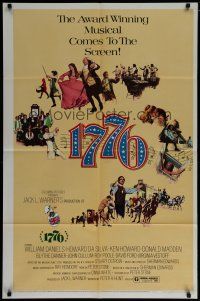 7p005 1776 1sh '72 William Daniels, the award winning historical musical comes to the screen!