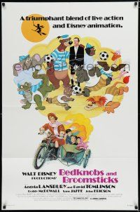 7p075 BEDKNOBS & BROOMSTICKS 1sh R79 Walt Disney, Angela Lansbury, great cartoon art!