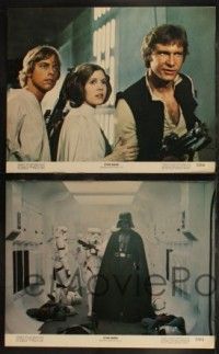 7r011 STAR WARS 8 color 11x14 stills '77 George Lucas classic, Darth Vader, Luke, Han, Leia!